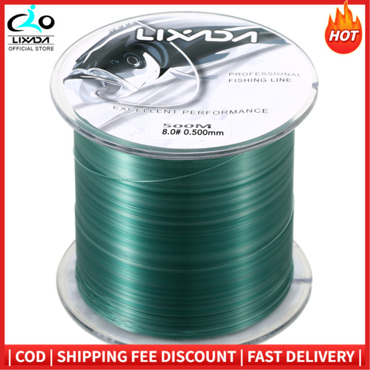 Lixada 500m 8.0# Nylon Fishing Line Durable Monofilament Rock Sea Fishing  Line Thread