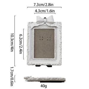 TWCEJE168 Resin Baroco Style Photo Frame Mini Antique Picture Frame Ornaments Creative Vintage Photo Display Holders Tabletop Wall Decor