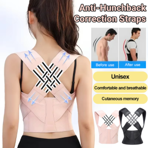 Back Brace Posture Corrector Anti-Hunchback Straps Adult Shoulder Back Orthopedic Belt Relieve Back Pain 背背佳矫姿带