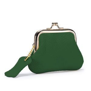 Genuine Genuine Leather Mini Coin Bag Retro Style Clip-on Design First Layer Cowhide Material Create Exquisite Small Storage Bag