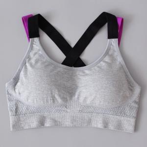 SUPERFLOWER Women Sports Bra Running Gym Stitching Color Yoga Top Fitness Cross Best Vest