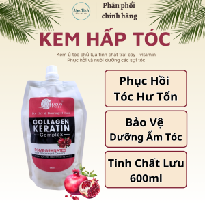 Kem ủ tóc  Hấp dầu SWAN  tinh chất vitamin phục hồi tóc - 600ml  chính hãng