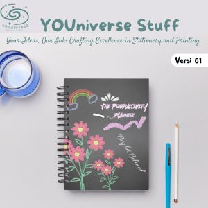 Planner Spiral A5 Daily Weekly Monthly Planner Geometry Abstract Shapes/Jurnal Book/Planner Cute murah