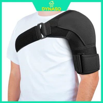 Shoulder Support Brace with Pressure Pad for Men Women Adjustable Shoulder Brace For Injury Fits Right or Left Shoulder Protective Shoulder Support for Sport