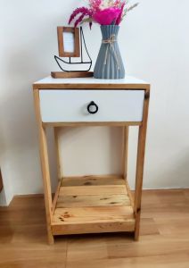 SOLID WOOD 1 - DRAWER NIGHT STAND/ BED SIDE TABLE