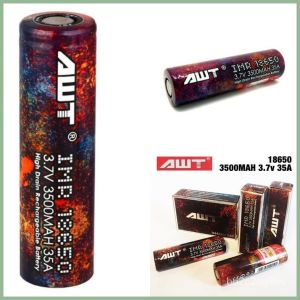 AWT (Rainbow) IMR 18650 3.7V 3500mAh 35A high drain rechargeable battery/ready stock Shipment within 24 hours