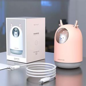 เครื่องทำความชื้น ขนาดเล็ก ชาร์จ USB สำหรับติดรถยนต์และสำหรับในบ้าน