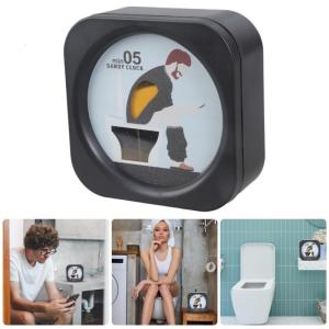 Unique Toilet Themed Sand Timer 5 Minutes Visual Countdown Tool Bathroom Decorative Item For Home Restroom Organization