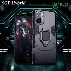 Lenuo Casing For Xiaomi Poco F5 F4 F3 M3 Pro 5G / Poco X3 Pro X3 NFC / Redmi Note 10 Pro Max Phone Case - Silicone TPU and Hard PC Dual Layer Heavy Duty Shockproof Metal Ring Holder Cover Phone Casing