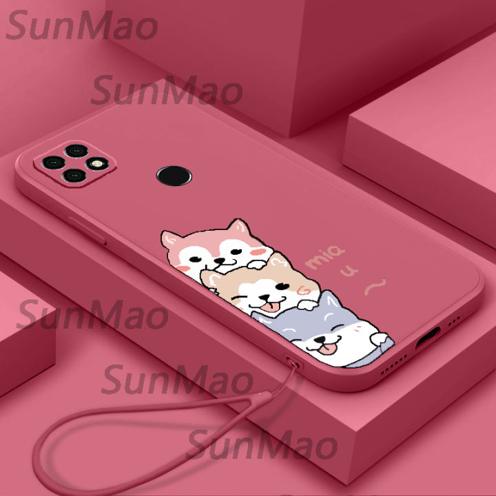 Camera protection Oppo A15 Oppo A15S Phone Case Cute Dog