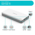 Romoss Sense 6 Power Bank 20000mAh / COD BAYAR DI TEMPAT. 
