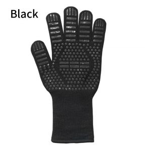 1Pc Outdoor BBQ Glove Fireproof Flame Retardant Gloves Kitchen Cooking Gloves Baking Gloves