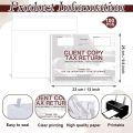 50 Pcs Client Copy Tax Return Envelope 13 x 9.8 Inch Tax Return Envelopes for Tax Preparers Paper Security Envelopes for Customers Office School Business Legal Document Supplies. 