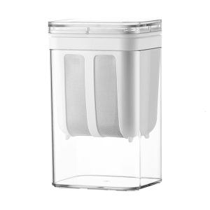 เครื่องแยกโยเกิร์ตพร้อมถ้วยแยกแยกโยเกิร์ตนมตาข่ายแบบละเอียดพร้อมอุปกรณ์ที่ใช้ในครัวกรองโยเกิร์ตแบบนำกลับมาใช้ใหม่ได้