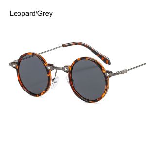 BETTERFORM Retro Gradient Clear Lens Glasses Small Round Sunglasses Punk Sun Glasses Eyewear Driving Shades