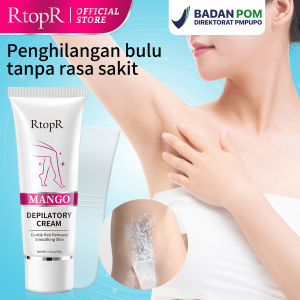 RtopR Mangga Depilatory Cream Body Krim Penghilang Rambut Efektif Tanpa Rasa Sakit untuk Pria dan Wanita Memutihkan Produk Rambut Rontok Ketiak Tangan Kaki Tangan--Krim Penghilang Rambut