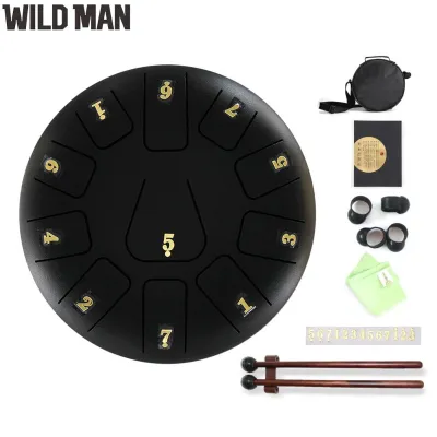 (Ready) 8 inch 11 Tune Tongue Drum Hand Pan Tank Percussion Musical Instruments