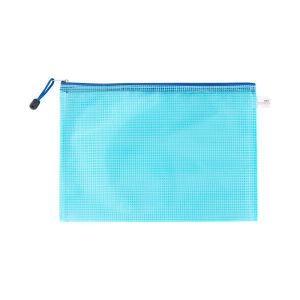 A4 Mesh Zipper File Zipper Bag Zip Bag Waterproof Transparent Portable Bag Office School Supplies Office Stationery Organizer PVC