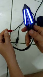 Sen Sein LED Nyala Depan dan Belakang Warna Biru Kuning Kedip Running Harga Sepasang