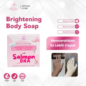 Meantea Beauty Brightening Body Soap Sabun DNA Salmon Pemutih Badan Original BPOM 50 Gram