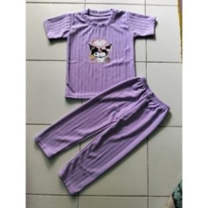 Setelan Anak knit Perempuan Knit Panjang Setelan Knit Hornet Usia 1-8 tahun
