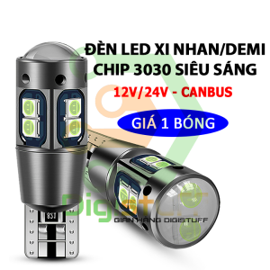 Đèn LED xi nhan / LED demi 12V 24V có thấu kính chip 3030 siêu sáng cho xe máy xe hơi