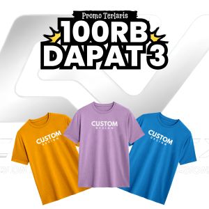 PAKET KAOS 100 RIBU DAPAT 3 | Kaos Distro Pria Wanita Custom Kata-Kata dan Warna Bahan Cotton PE – Cobottex Store