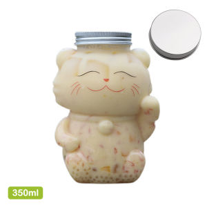 [Energetic] Chai nước trái cây tự làm chai nước giải khát thiết kế hình mèo chai nước trái cây chai trà sữa nước giải khát ép trong suốt chai nước trà sữa nước lạnh nắp kín