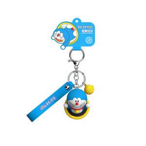 100% Authentic Doraemon Keychain with Aromatherapy Hanging Ornaments Air Fresheners Keyring Bag Pendant Couple Car Keyholder Creative Bag Charm Accessories RAM0023