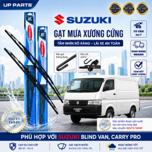 Gạt mưa gạt nước ô tô tải Van SUZUKI Blind Van Carry Pro - Xương cứng ( xương sắt ) UP PARTS Chất lượng cao