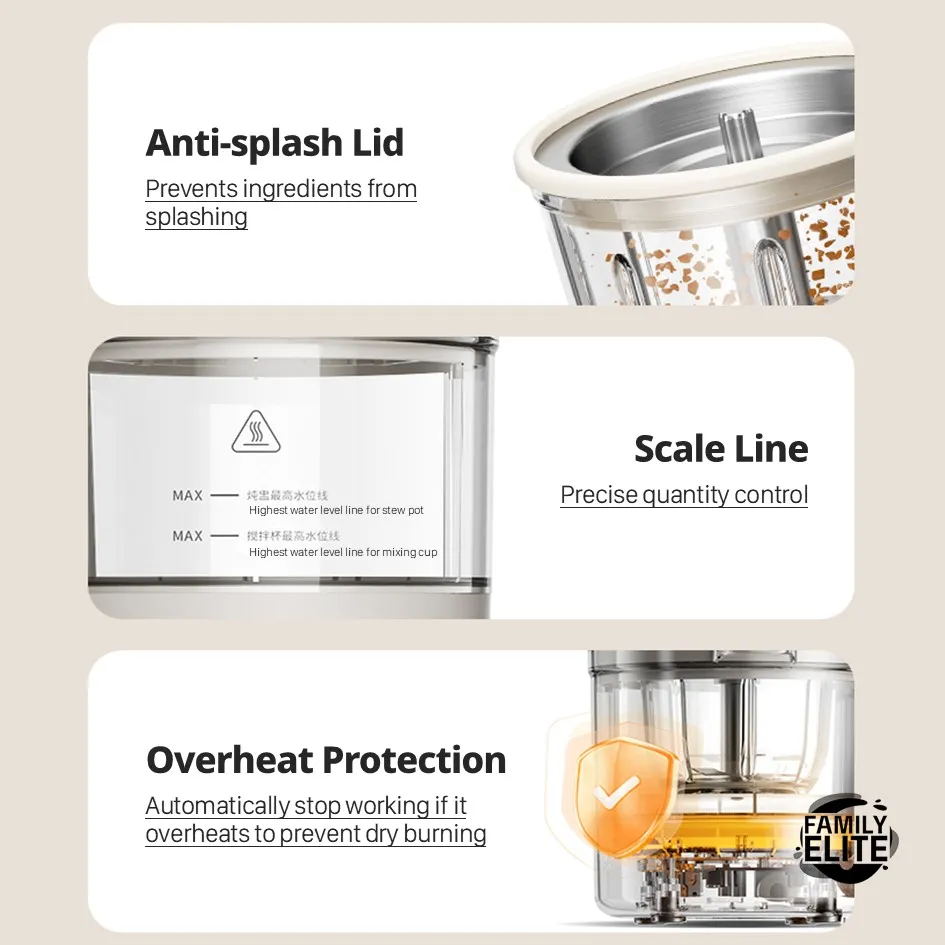 BRUNO Baby Food Processor Steaming and Cooking Multi-Function Food