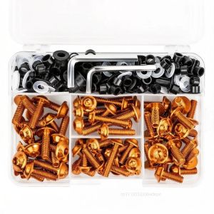 195Pcs Motorcycle Fairing Bolt Screws Kit Nut Clips For Honda CBR 600RR CBR600RR 2004-2022 CNC Fastener Hardware Bodywork Repair Kit
