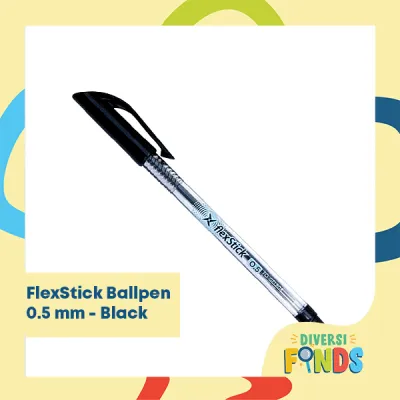 1 dozen Flexstick ballpen 0.5mm and 0.7mm Available in Blue Black and Red