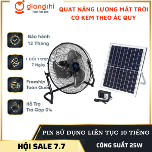 Quạt tích điện năng lượng mặt trời Solar Fan118LL  Pin tích 10 TIẾNG - mẫu mới 2022  siêu cứng cáp  Bảo Hành 12 tháng - Quạt quỳ  quạt sàn