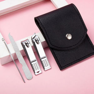 【ready stock】 Nail Clipper Set  Portable Mini Nail 12/16 Piece Nail Pliers Set Foot Therapy Set Stainless Steel Skin Scissors Tool Nail Enhancement Set with Bag