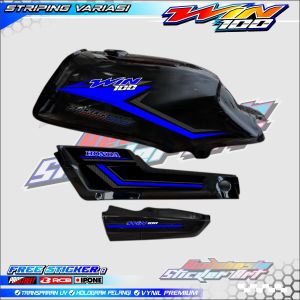 STRIPING VARIASI MOTOR HONDA WIN 100 / STICKER LIST HONDA WIN 100