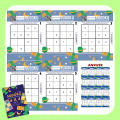 SUDOKU 4x4 เกม ซูโดคุ ซูโดกุ ซูโดกุเด็ก เกมฝึกไหวพริบ แบบฝึกหัด Worksheet ป1 ป2 ป3 ป4 ป5. 