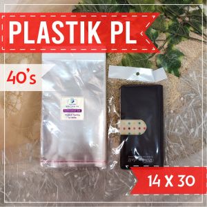 Plastik Display Tebal 14x30 cm 40 Mic Isi 100 Lembar - Plastik Gantung untuk Kemasan Aksesoris & Snack