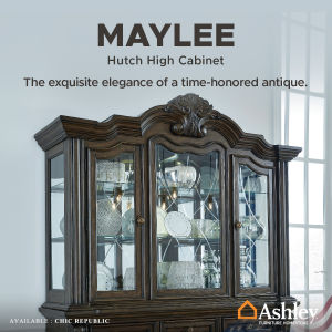 Ashley  ตู้อเนกประสงค์  รุ่น MAYLEE 181 Hutch High Cabinet