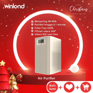 Winland【Ready Stock/bisa COD】 Smart Sensing Air Purifier D001A-2S pembersih udara pembicara bluetooth（Anda dapat memutar musik）  pembersih udara 2in1 Inti filter tiga lapis anti virus putih abu abu