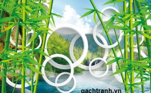 Tranh gạch 3d tre trúc - XCBN66
