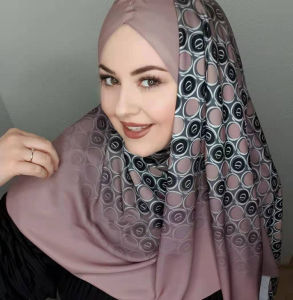 Motive Force Hijab Tudung Bawal Premium Printed Chiffon Voile turban instant women Everyday Basic shawl Chiffon for muslimah