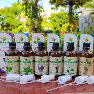 Tinh dầu quế Hoa Nén 100ml dạng xịt phòng [FREESHIP] Tinh dầu khử mùi đuỗi muỗi sát khuẩn hiệu quả an toàn - Có kèm đầu xịt