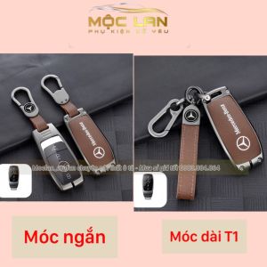 ỐP Khóa Kim Loại Mặt 3D trong Suốt Mercedes GLC C200 E200 C250 350 450 300 Mercedes Bảo Vệ Chìa Khóa