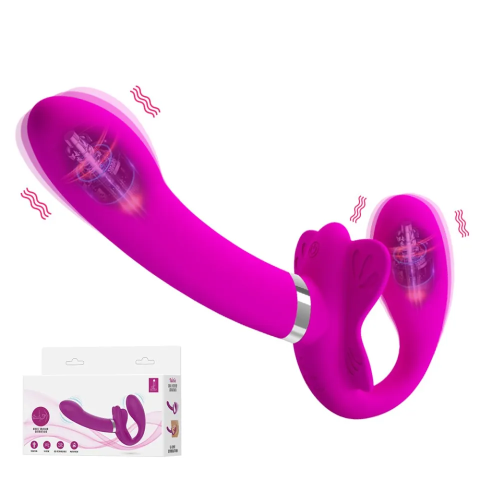 Privacy Ship]Sex Toys Double Vibrating G-Spot Clitoris Vibrators Wear  Strapless Strapon Dildo Vibrator Anal Plug for Women Lesbian Couples sex  toy | Lazada PH