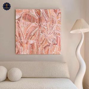 Tranh Trừu Tượng Hoa Lá Phong Cách Hiện Đại Mới Tranh Canvas Tranh Tráng Gương Tranh Phòng Khách