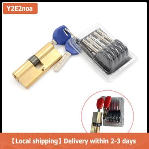 【Local shipping】 75MM 37.5 37.5 Brass Key Cylinder Door Lock Barrel High Security Anti Snap Lock