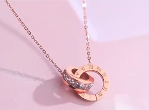 Elegant Necklace Roman Numerals Pendant Necklace For Woman Jewelry