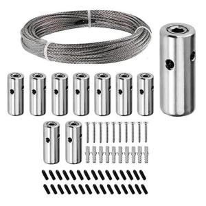 Adjustable 52 Inch Rust Proof Gardening Wire Rope Sturdy Trellis System for Indoor Outdoor Vertical Growth