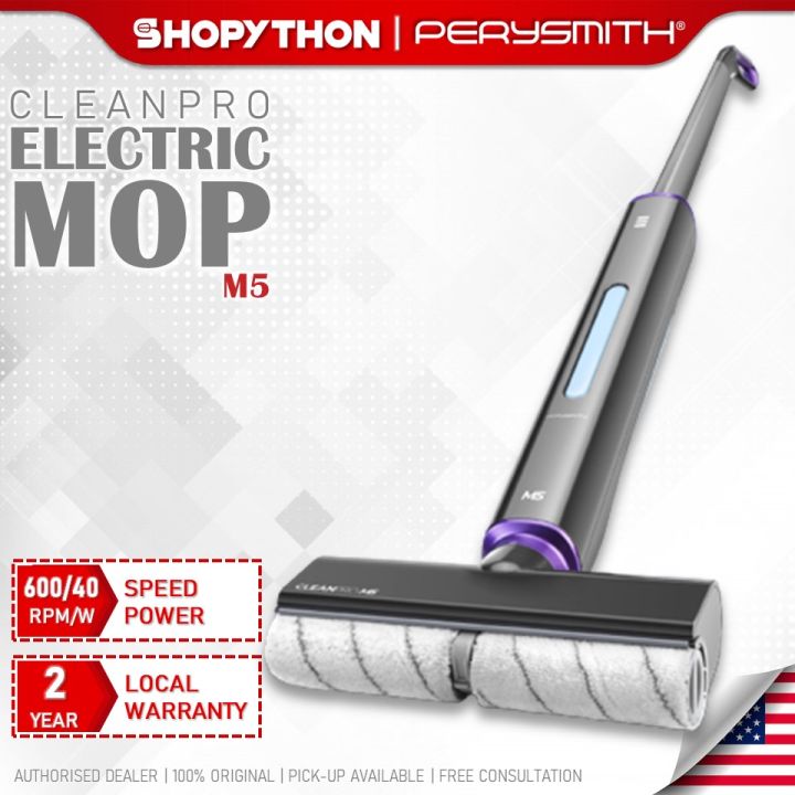 PERYSMITH CleanPro Series Electric Mop M5 (0.4L/40w) Rechargeable